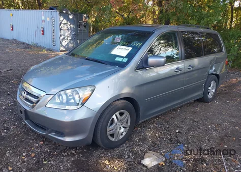 2007 Honda Odyssey Ex-L z USA, uszkodzony, nr VIN 5FNRL38767B090803